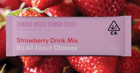 Photograph of product: CHOICES STRAWBERRY DRINK MIX 10MG