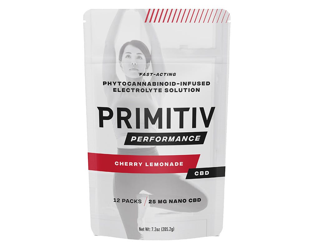 Photograph of product: Primitiv | 300mg CBD Drink Mix | Cherry Lemonade