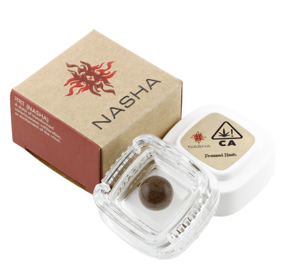 Photograph of product: Nasha Red Pressed Sour Diesel X NTZ au chocolat (S) 1.2g