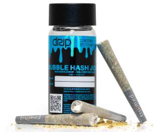 Photograph of product: 3-Pack x (2.1g) Bubble au chocolat Infused Pre-Roll | El Valle OG x Sugar Cone