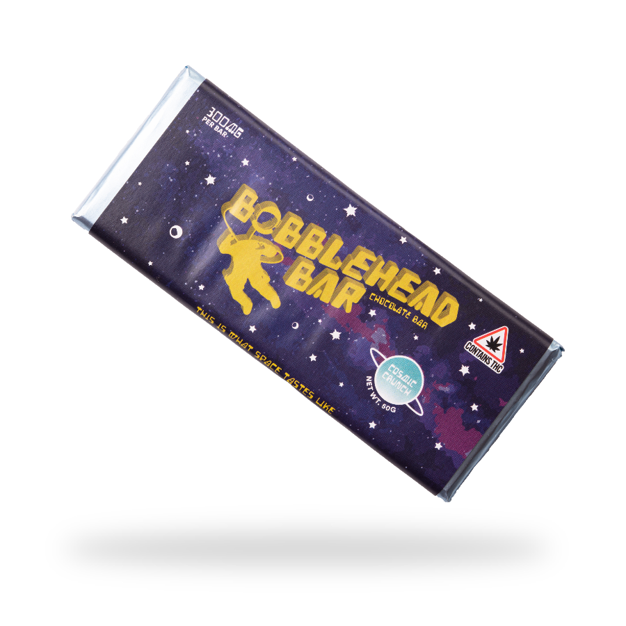 Photograph of product: 300mg Cosmic Crunch Bobblehead Bar