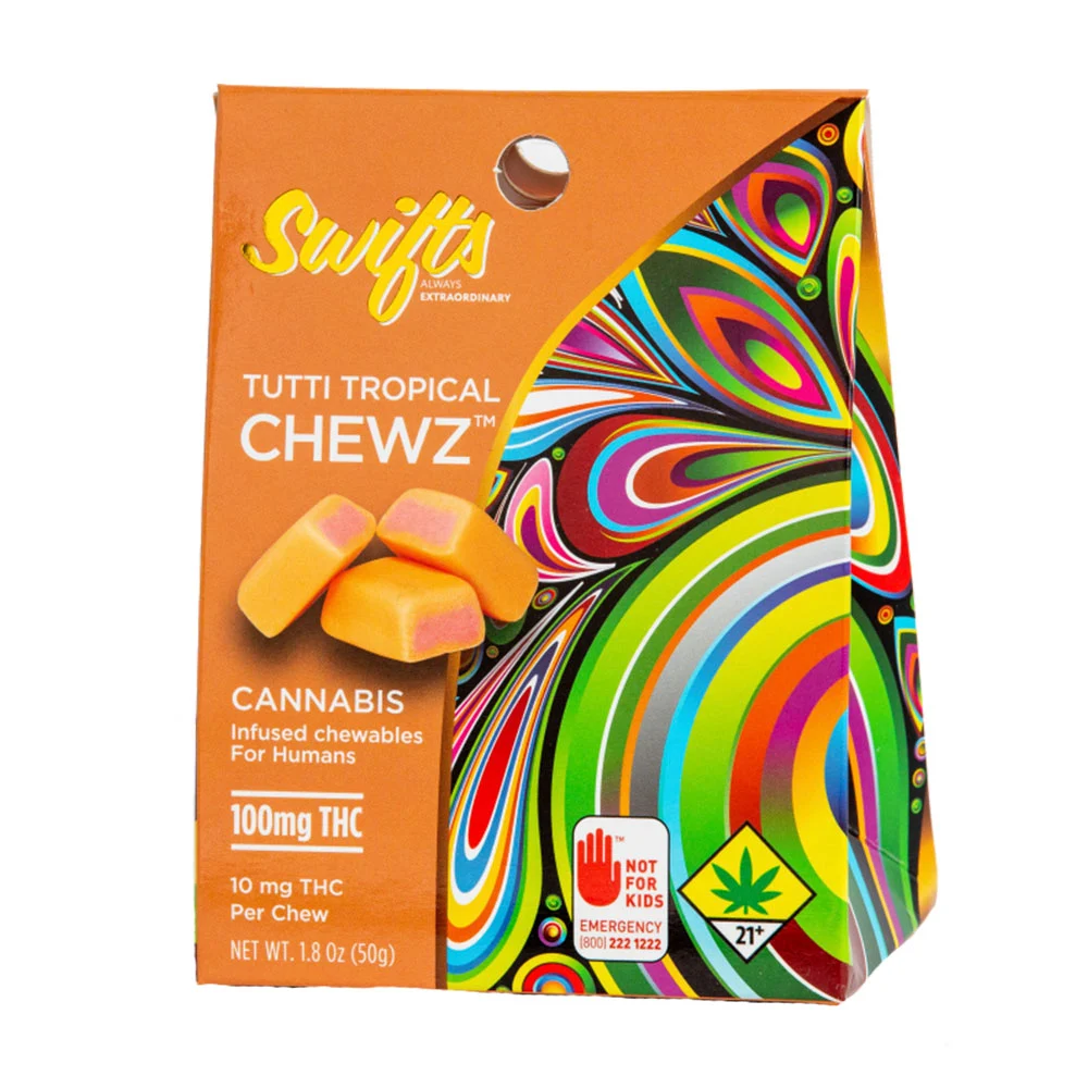 Photograph of product: Tutti Tropical Chewz, 10-Pack