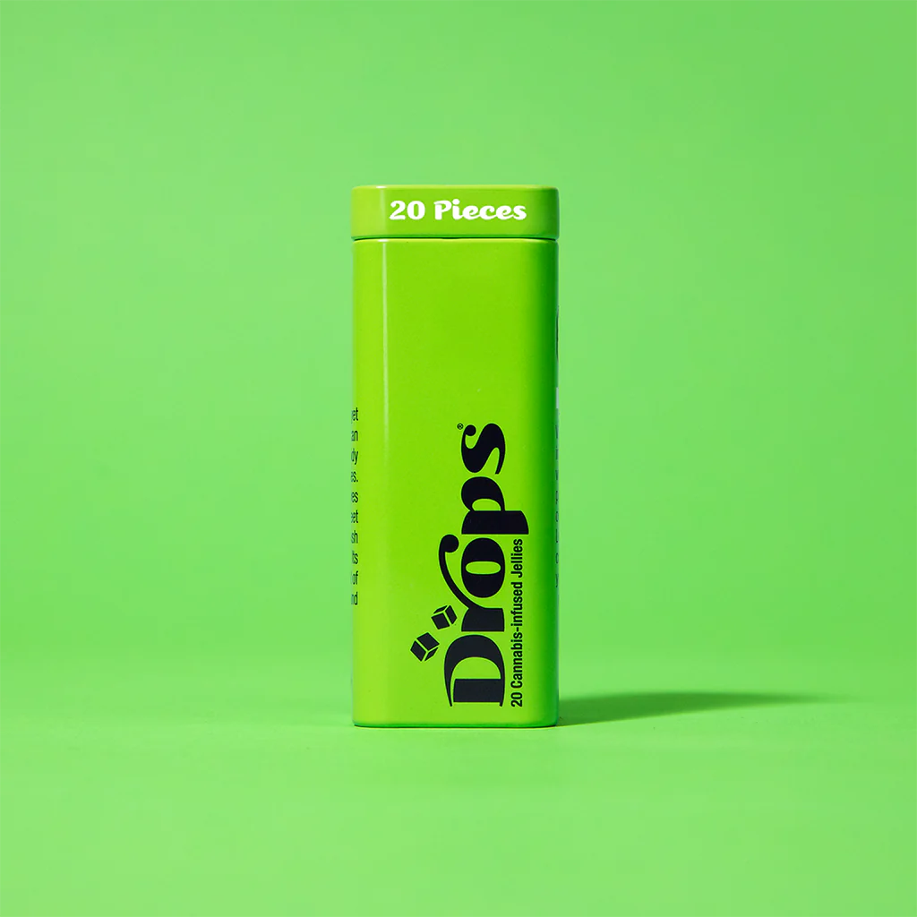Photograph of product: Drops - Lime (H) - 5mg TH-oui - Rosin Edible - 20pk