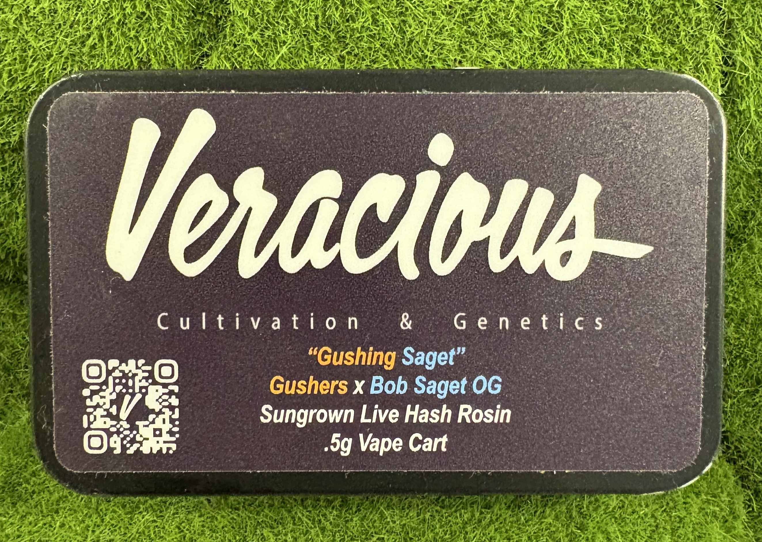 Photograph of product: Live Rosin Vape Cart | Gushing Saget | Veracious Cultivation