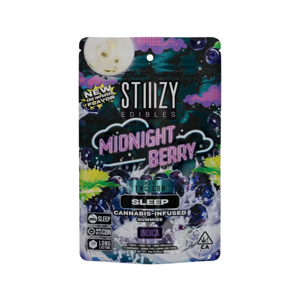 Photograph of product: CBN 2:1 MIDNIGHT BERRY - SLEEP GUMMIES - STIIIZY