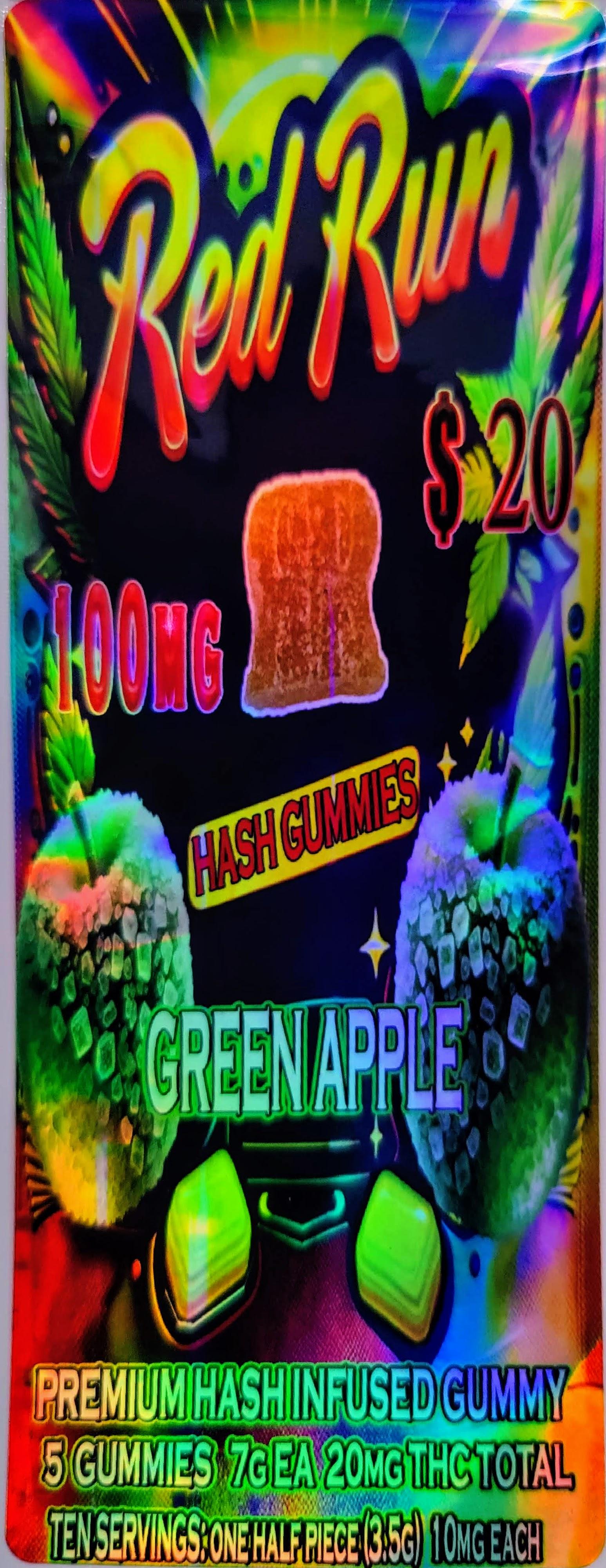 Photograph of product: Gummies - Green Apple (100mg)