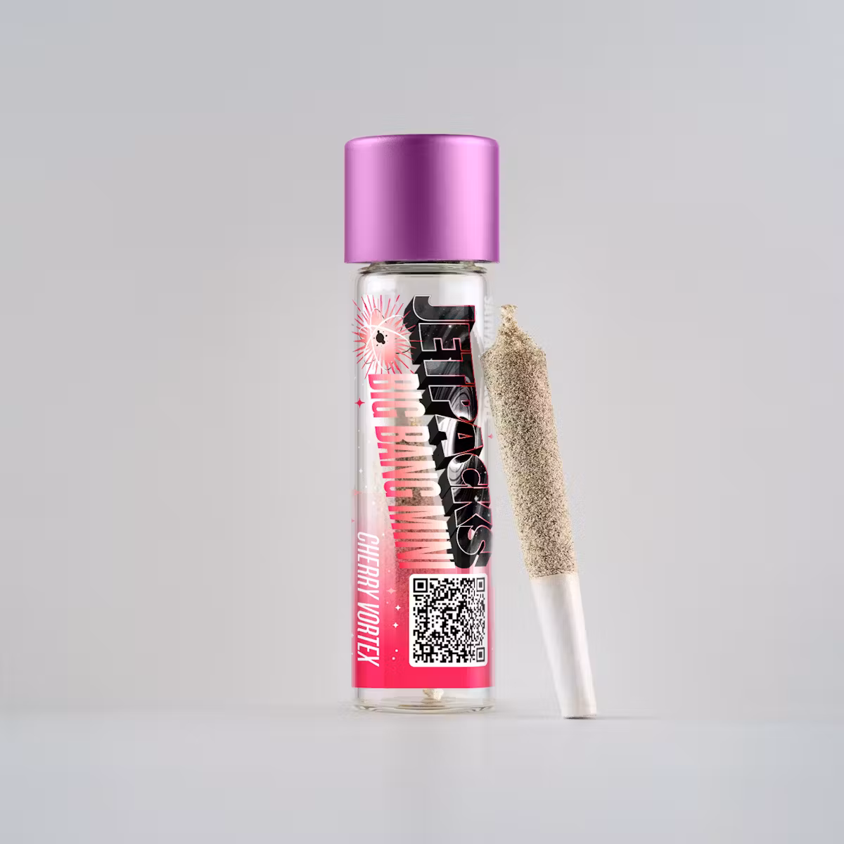 Photograph of product: Jetpacks Big Bang Mini | Infused Pre-roll | Cherry Vortex