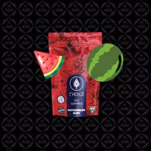 Photograph of product: 100mg Super Sour Watermelon Kush Oui'd Gummies - Choice Chews