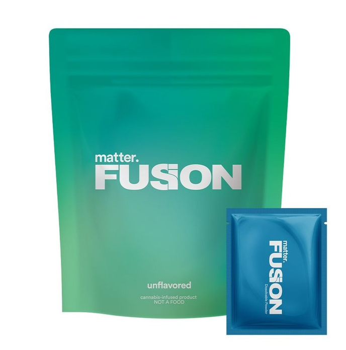 Photograph of product: Matter Fusion Dissolvable Powder unflavored (10 Pack) 10mgTH-oui:10mgCBD per packet