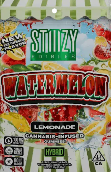 Photograph of product: WATERMELON LEMONADE GUMMIES 10 PACK 100MG