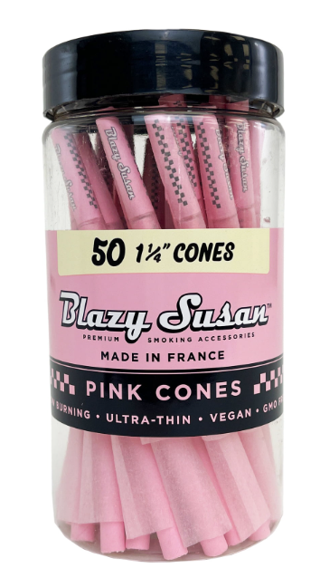 Photograph of product: Blazy Susan - 1 1/4 Pink Cones Jar (50pk)