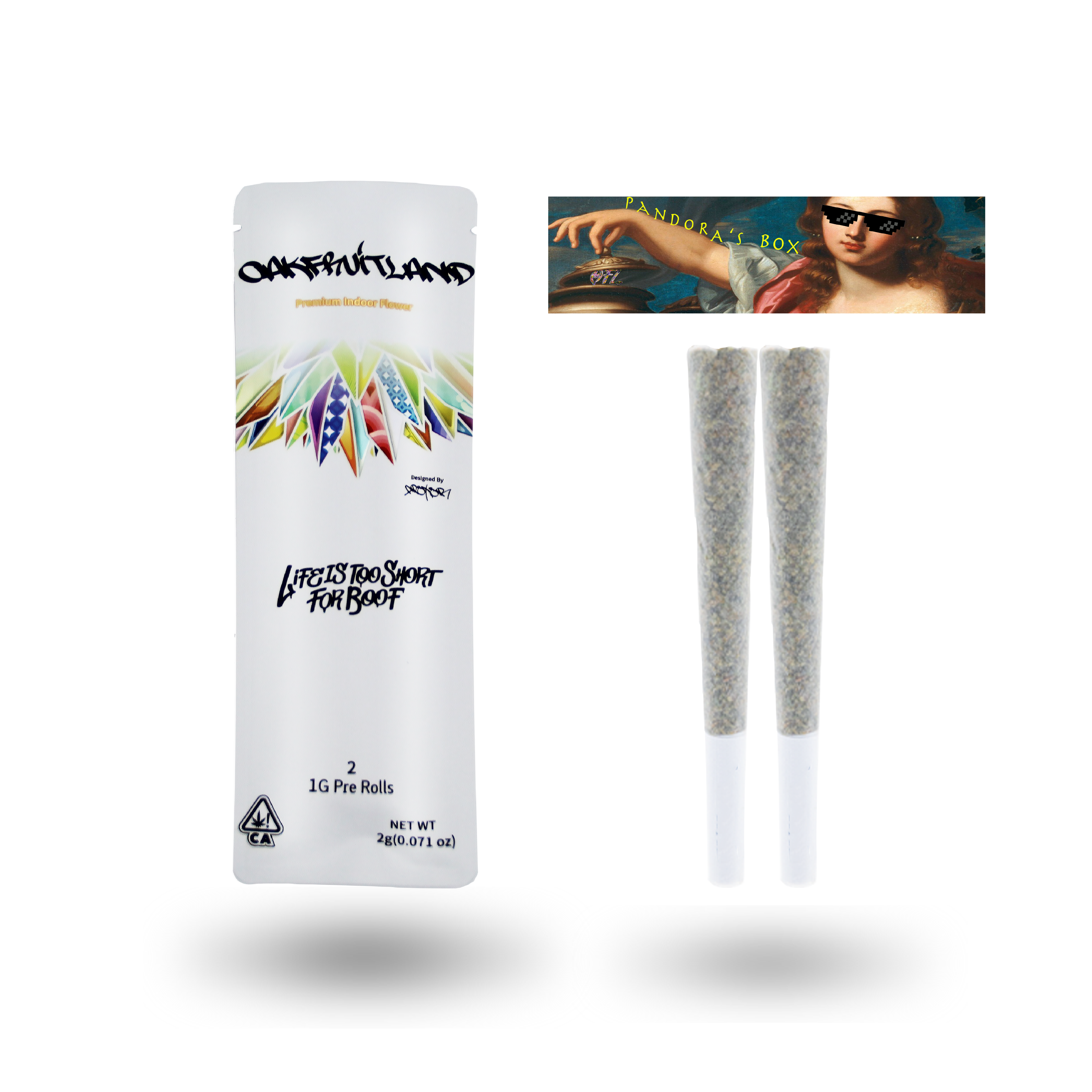 Photograph of product: Oakfruitland - Pandora's Box (Hybrid) 2pk Preroll