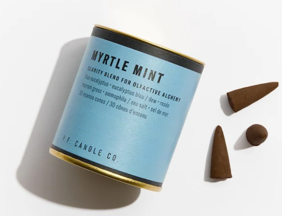 Photograph of product: P.F. Candle Co. | Myrtle Mint | Incense Cones