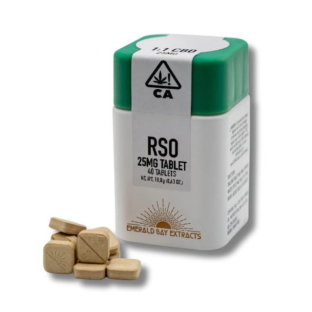 Photograph of product: Sunday Rose 1:1 CBD 40ct Tablets 1000mg - 