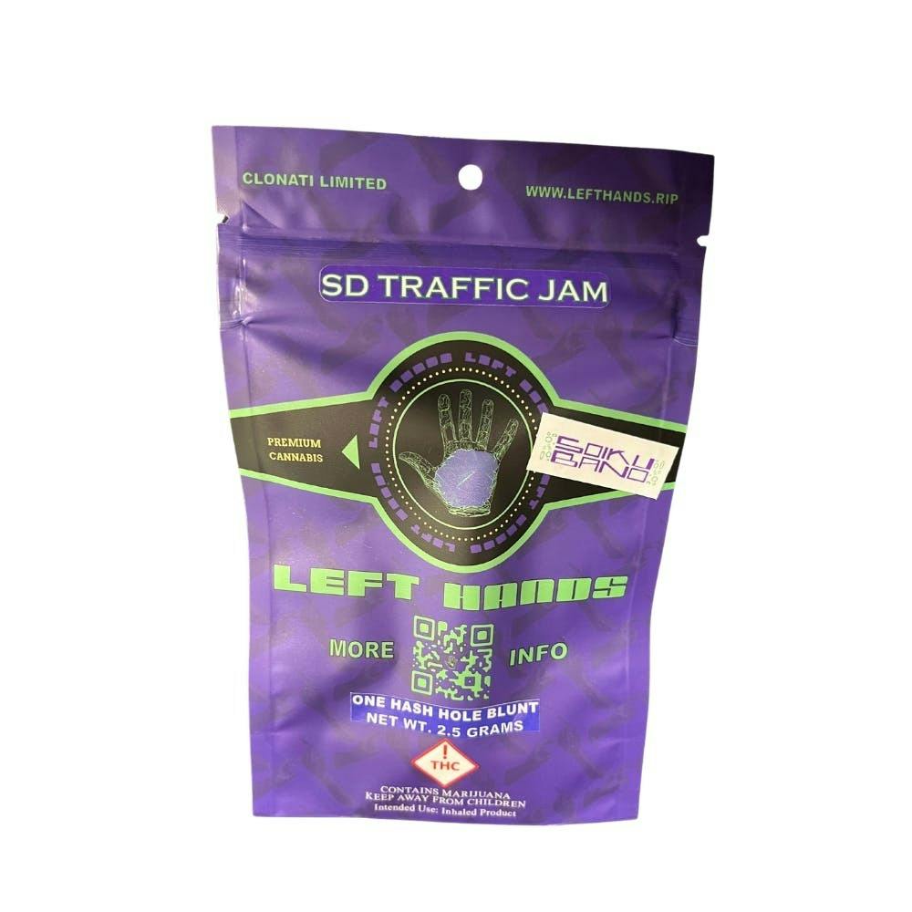 Photograph of product: Left Hands 2.5g au chocolat Hole Blunt- Blockberry Pie