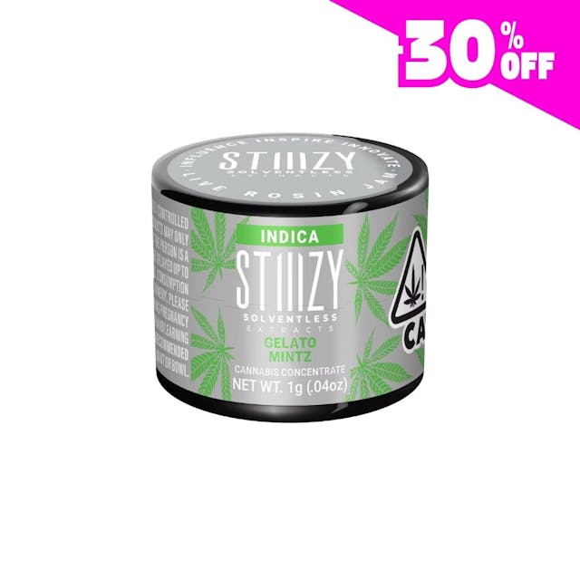 Photograph of product: Gelato Mintz - Live Rosin Jam 1g - 