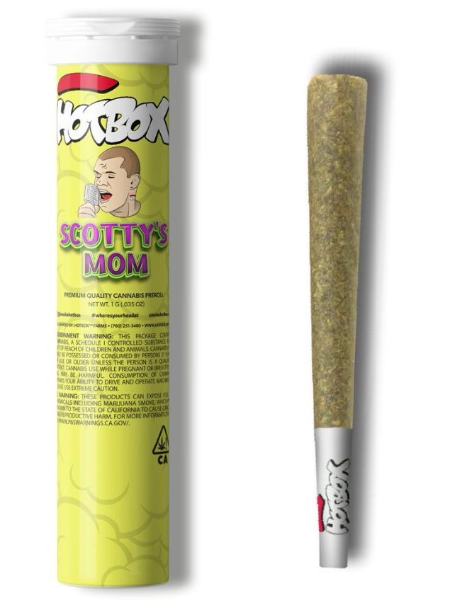 Photograph of product: HotBox Scotty's Mom Pre-Roll