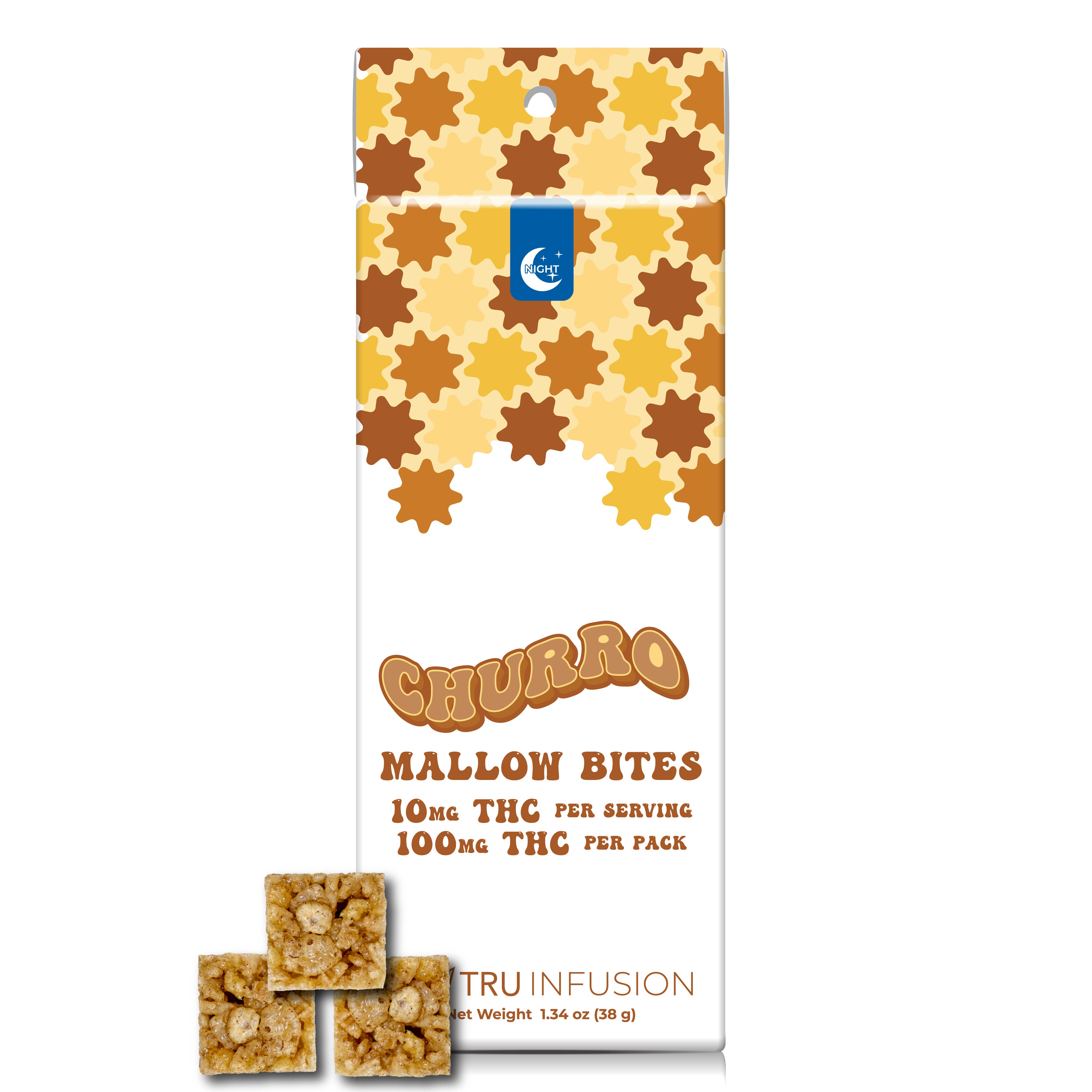 Photograph of product: Churro Mallow Bites Night | 10 x 10mg