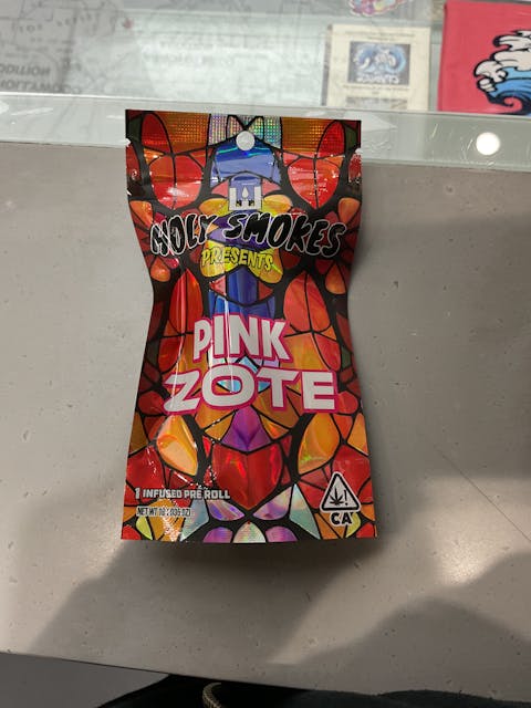 Photograph of product: Holy Water - Pink Zote Infused Preroll 1g - 