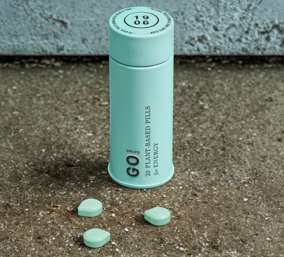 Photograph of product: 1906 - Go Tablets - 100mg/20pk