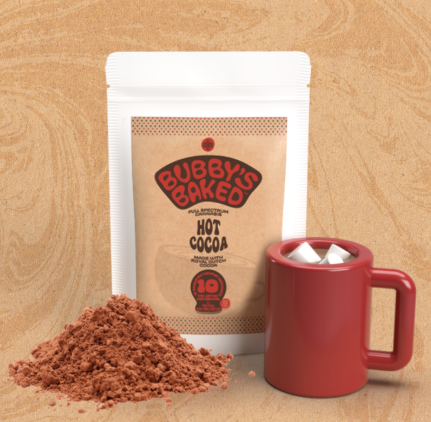 Photograph of product: BUBBY'S BAKED GOODS 10PK HOT CHOCOLATE 100MG
