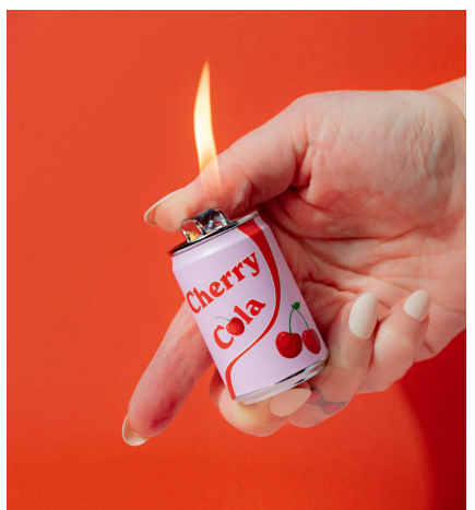 Photograph of product: Canna Style - Cherry Can Cola Lighter