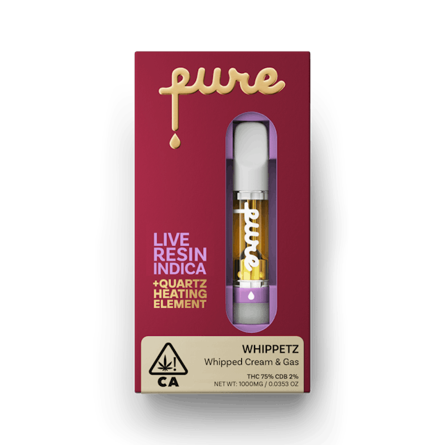 Photograph of product: Whippetz 1g Live Resin Quartz Cart - 