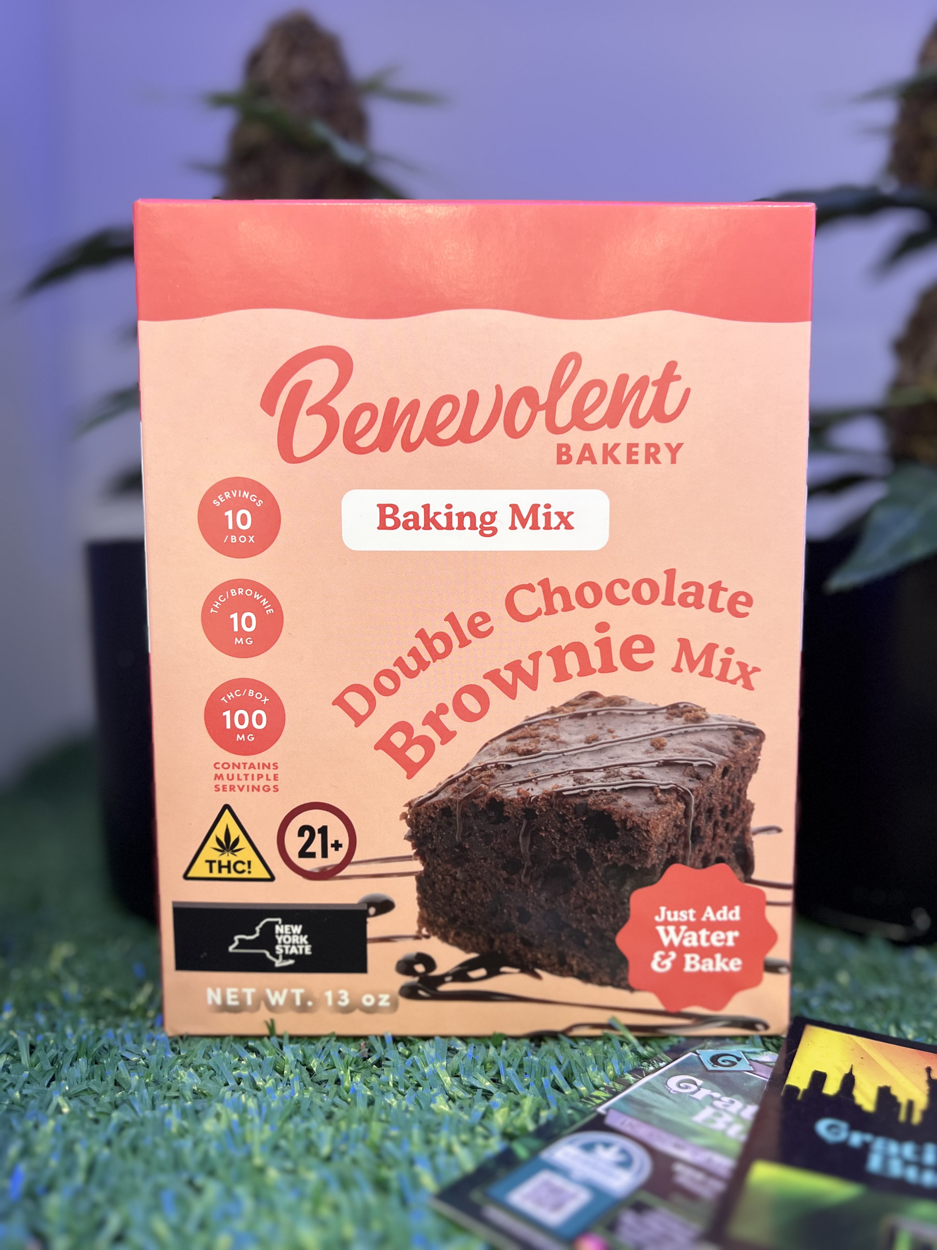 Photograph of product: Double Chocolate Brownie Mix - 100mg - Benevolent Bakery