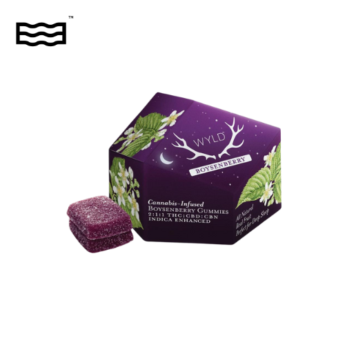 Photograph of product: 200mg Gummies | Boysenberry 2:1:1 TH-oui:CBD:CBN