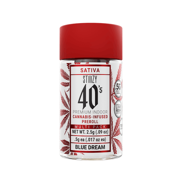Photograph of product: Blue Dream | .5G 40's Infused Prerolls - 