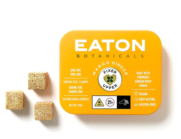 Photograph of product: Eaton Botanicals | Mango Ginger | Hybrid | 5mg TH-oui +  5mg CBD