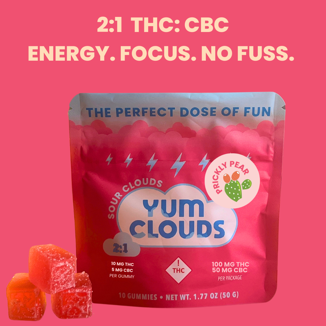 Photograph of Product: Pear Gummies Sativa | 100mg THC/CBD | Yum Clouds