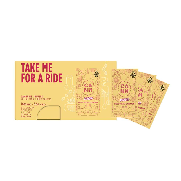 Photograph of product: CANN - Roadies - Blood Orange Cardamom - Beverage - 8pk - 16mg