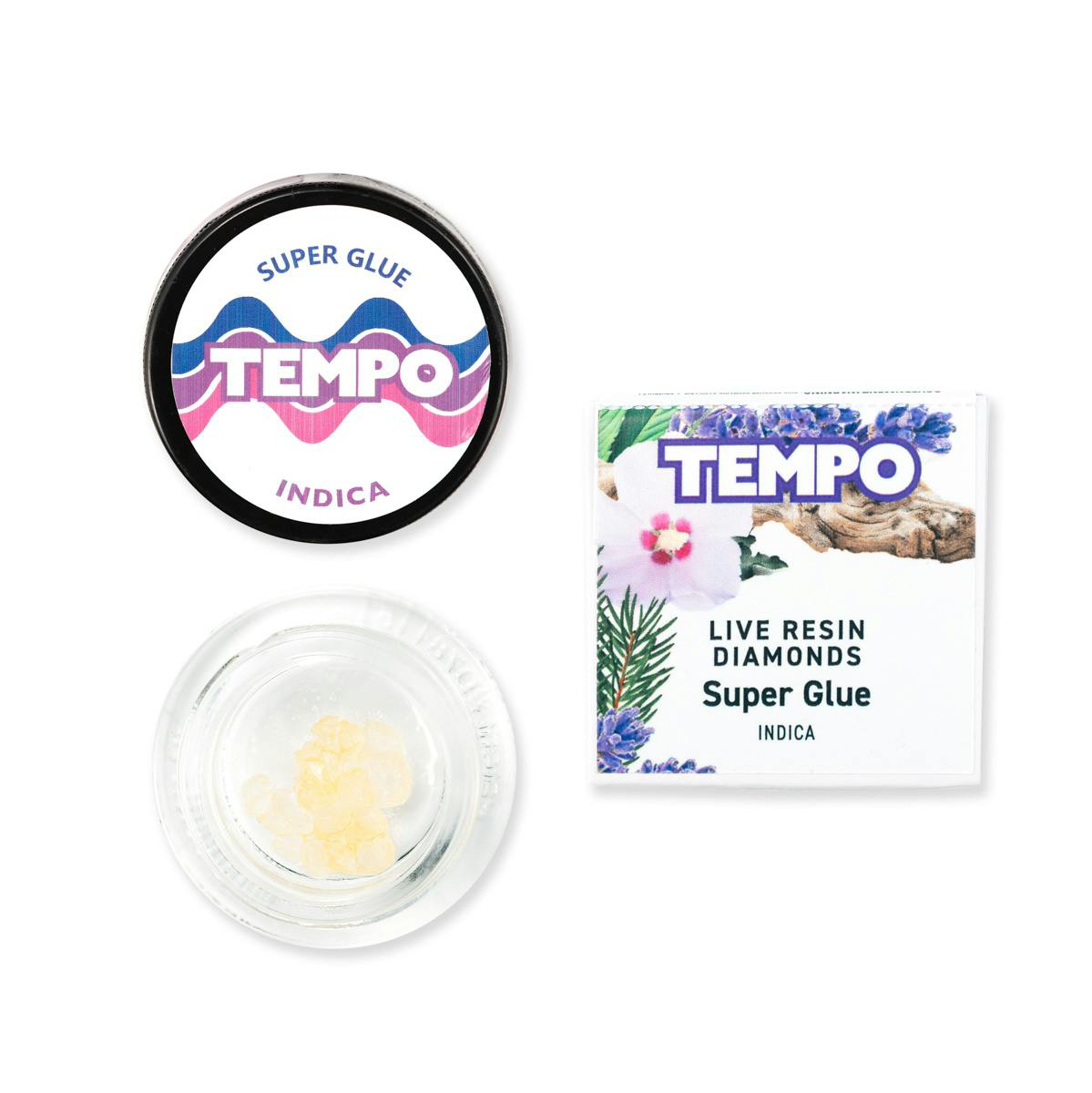 Photograph of product: Tempo Super Glue Live Resin Diamonds