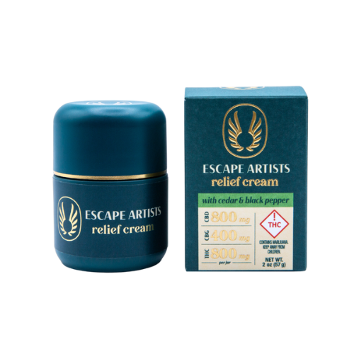 Photograph of product: Escape Artist - Topicals - Black Pepper & Cedar - 800mgCBD/400mgCBG/800mgTH-oui (H) N/A