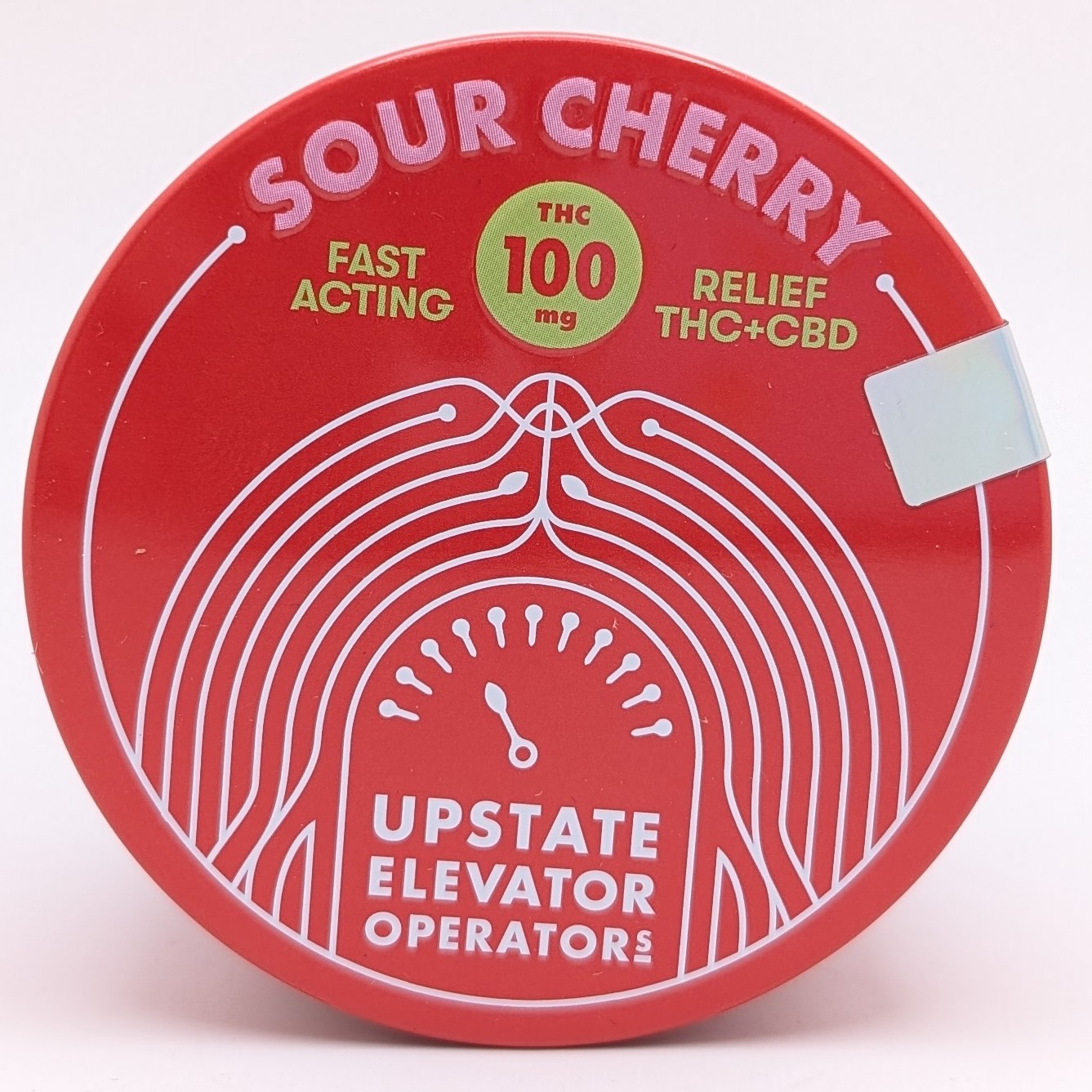 Photograph of product: Sour Cherry 1:1 CBD Gummies 100mg