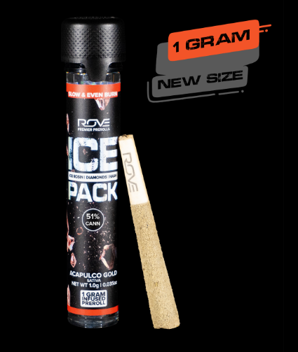 Photograph of product: ROVE- Blueberry Kush Ice au chocolat Infused Preroll