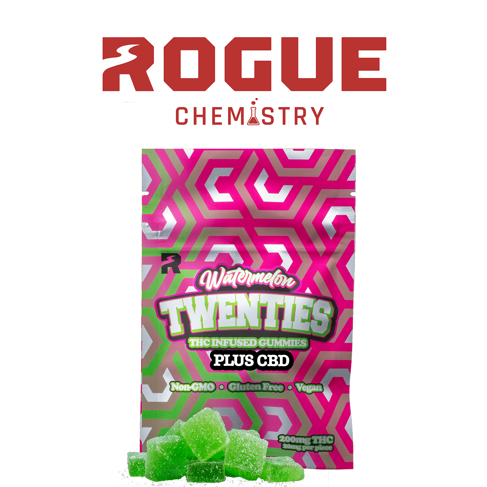 Photograph of product: Watermelon TWENTIES 1:1 (10x20mg)