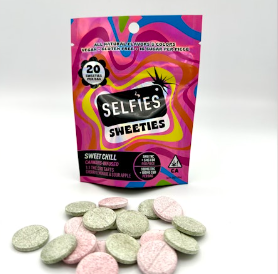 Photograph of product: "Sweet Chill" (H) TH-oui:CBD 1:1 SWEETiES Infused Tarts - SELFiES