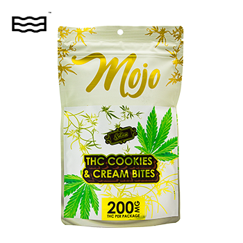 Photograph of product: Mojo Chocolates Cookies & Cream Bites 200mg