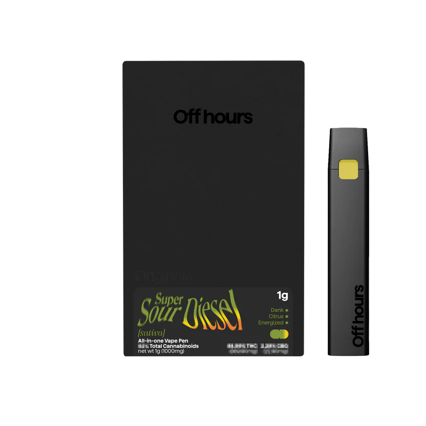 Photograph of product: Off Hours | Super Sour Diesel | Originals. | Oui'd | AIO