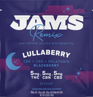 Photograph of product: Lullaberry 2:1:1 TH-oui:CBD:CBN - Soft Lozenges - 10pk/100mg