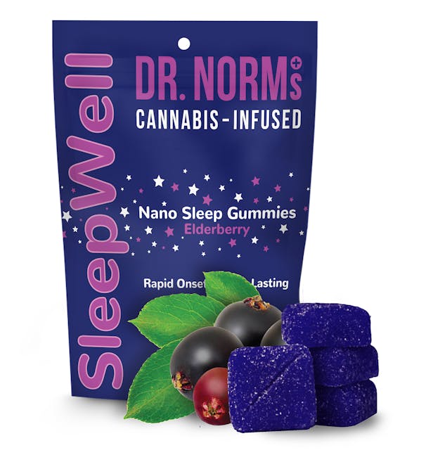 Photograph of product: SleepWell ElderBerry | 2:1 TH-oui:CBN Gummies