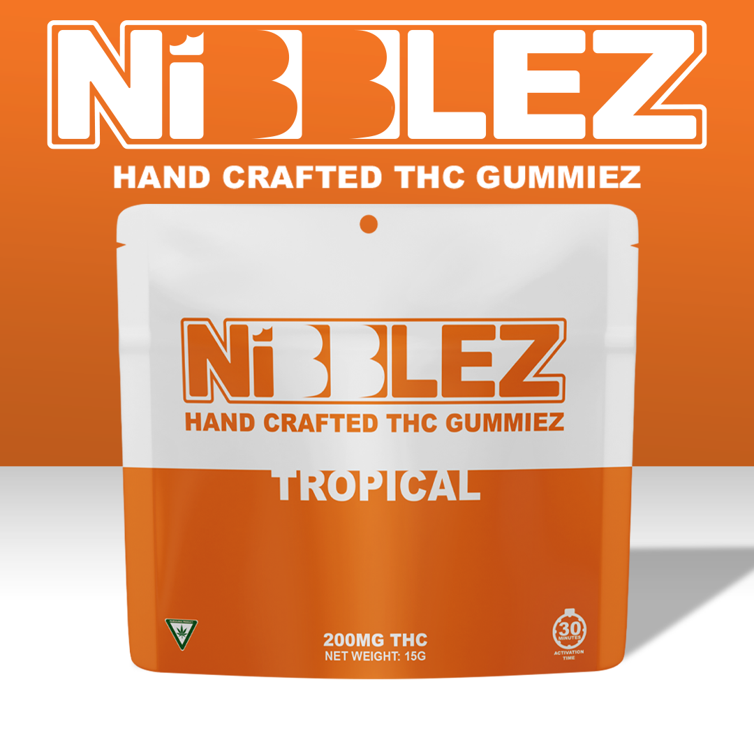 Photograph of product: Nibblez | 200mg Gummies | Tropical