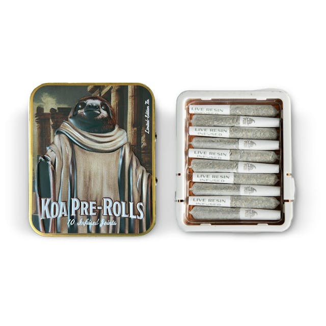 Photograph of Product: KOA: Grapes N' Cream Live Resin Infused Pre Rolls (.35x10) - 3.5g - 