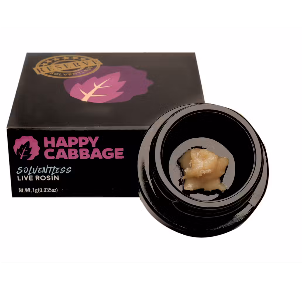 Photograph of product: Happy Cabbage | Grape Bubblegum Live Rosin Batter, 1g