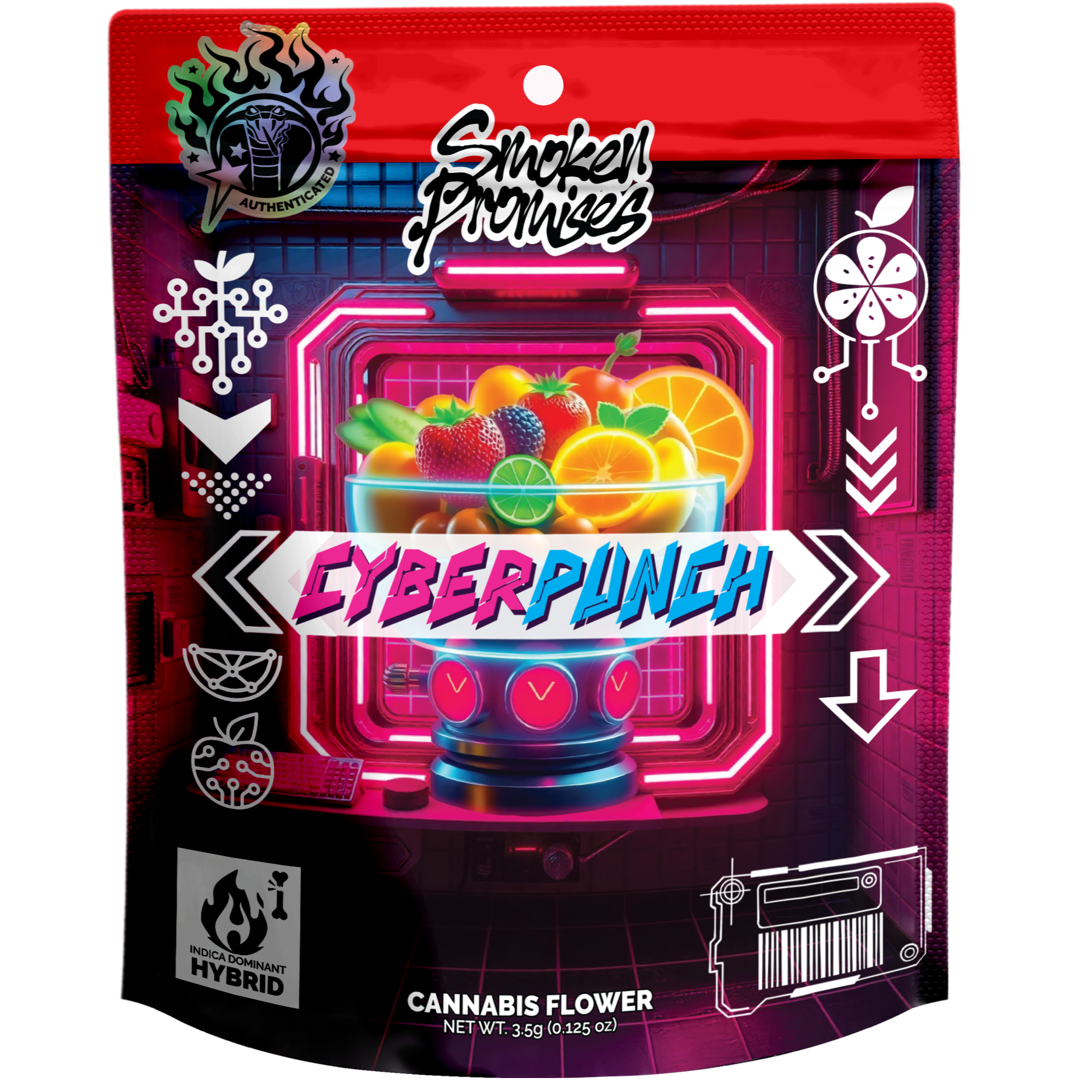 Photograph of Product: Smoken Promises - CyberPunch 3.5g