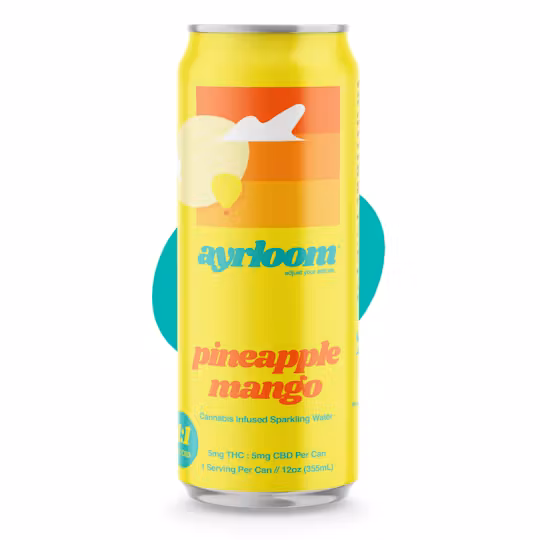 Photograph of product: Pineapple Mango 2:1  | Single | 12oz | TH-oui: 10mg, CBD: 5mg
