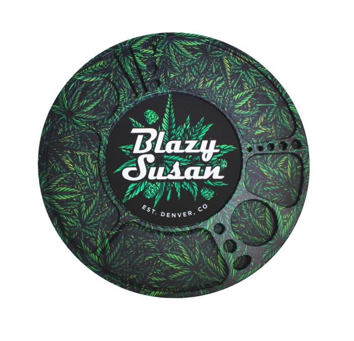 Photograph of product: Blazy Susan Spinning Rolling Tray (Nugs Print)