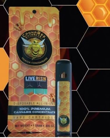 Photograph of product: Cannabee Disposable Live Resin 1g Bubble Bath